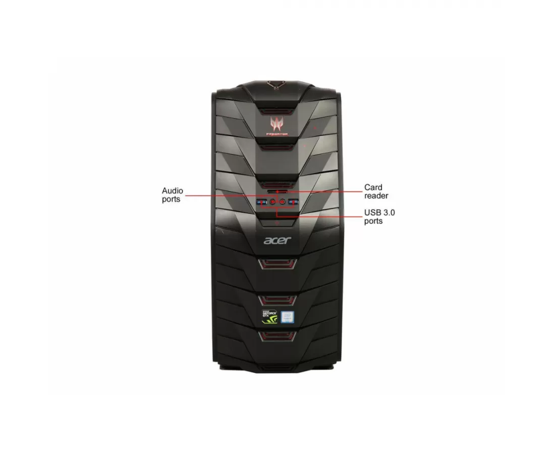 Acer Desktop PC Predator AG3-710-UC11 Intel Core i7 6th Gen 6700 (3.40 GHz) 32 GB DDR4 1 TB HDD 256 GB SSD NVIDIA GeForce GTX 1070 Windows 10 Home