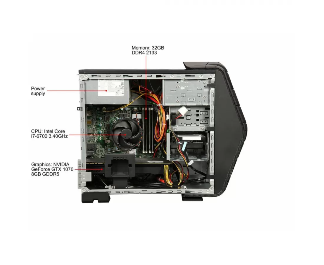 Acer Desktop PC Predator AG3-710-UC11 Intel Core i7 6th Gen 6700 (3.40 GHz) 32 GB DDR4 1 TB HDD 256 GB SSD NVIDIA GeForce GTX 1070 Windows 10 Home