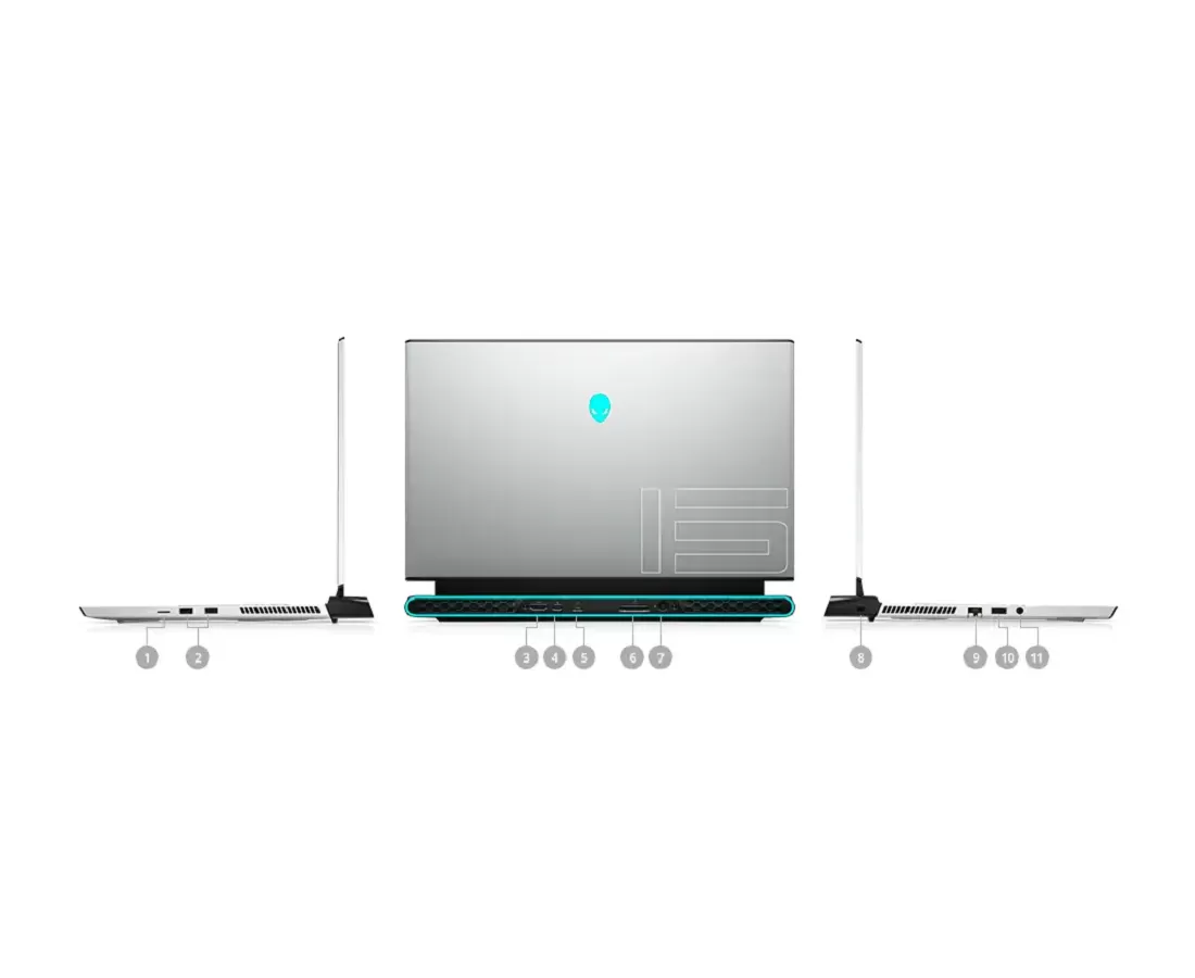 Alienware M15 R3 2020, CPU: Core™ i7-10750H, RAM: RAM 16 GB, Ổ cứng: SSD 256GB, Độ phân giải : Full HD, Card đồ họa: NVIDIA GeForce GTX 1660Ti - hình số , 9 image
