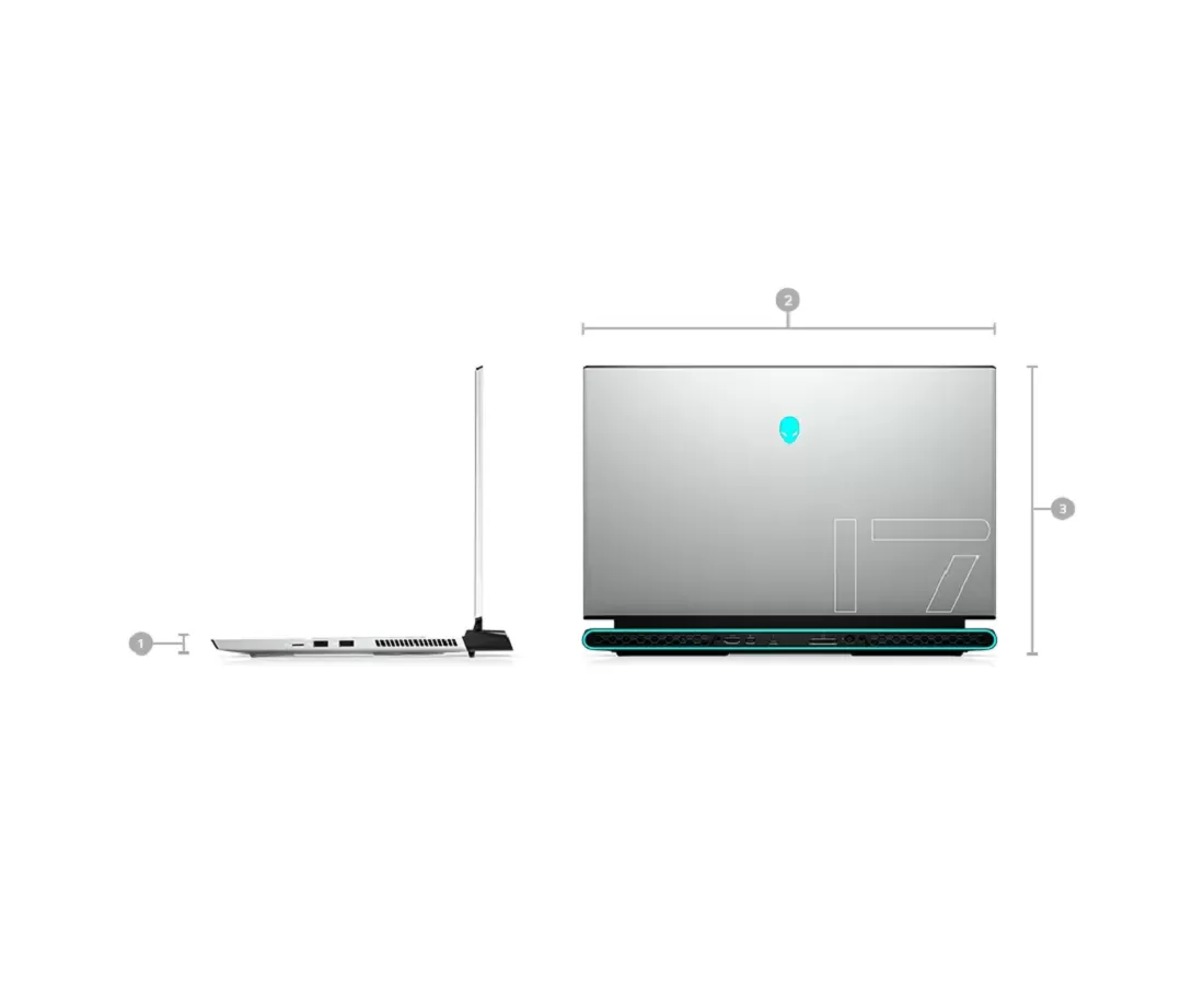 Alienware M17 R3, CPU: Core i7-10750H, RAM: RAM 16 GB, Ổ cứng: SSD 512GB, Độ phân giải : Full HD, Card đồ họa: NVIDIA GeForce RTX 2060 - hình số , 8 image