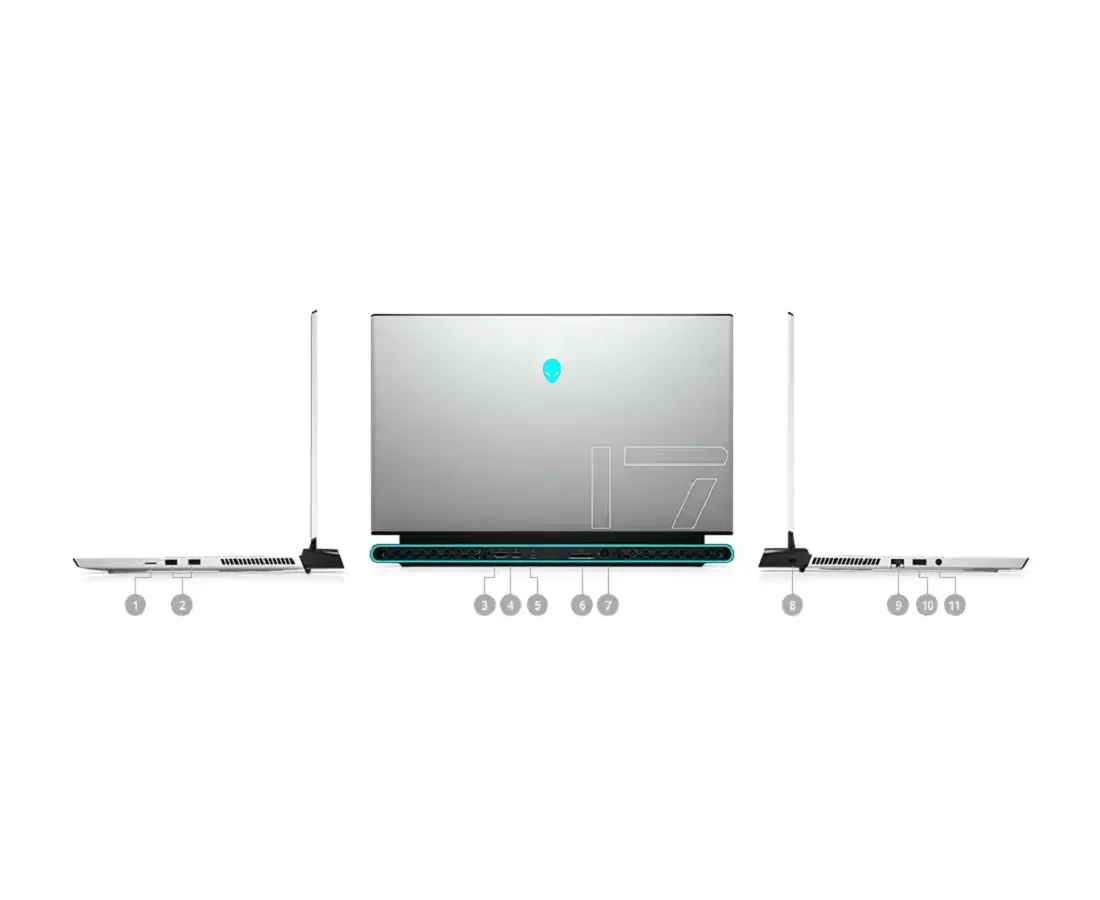 Alienware M17 R3, CPU: Core i7-10750H, RAM: RAM 16 GB, Ổ cứng: SSD 512GB, Độ phân giải : Full HD, Card đồ họa: NVIDIA GeForce RTX 2060 - hình số , 9 image