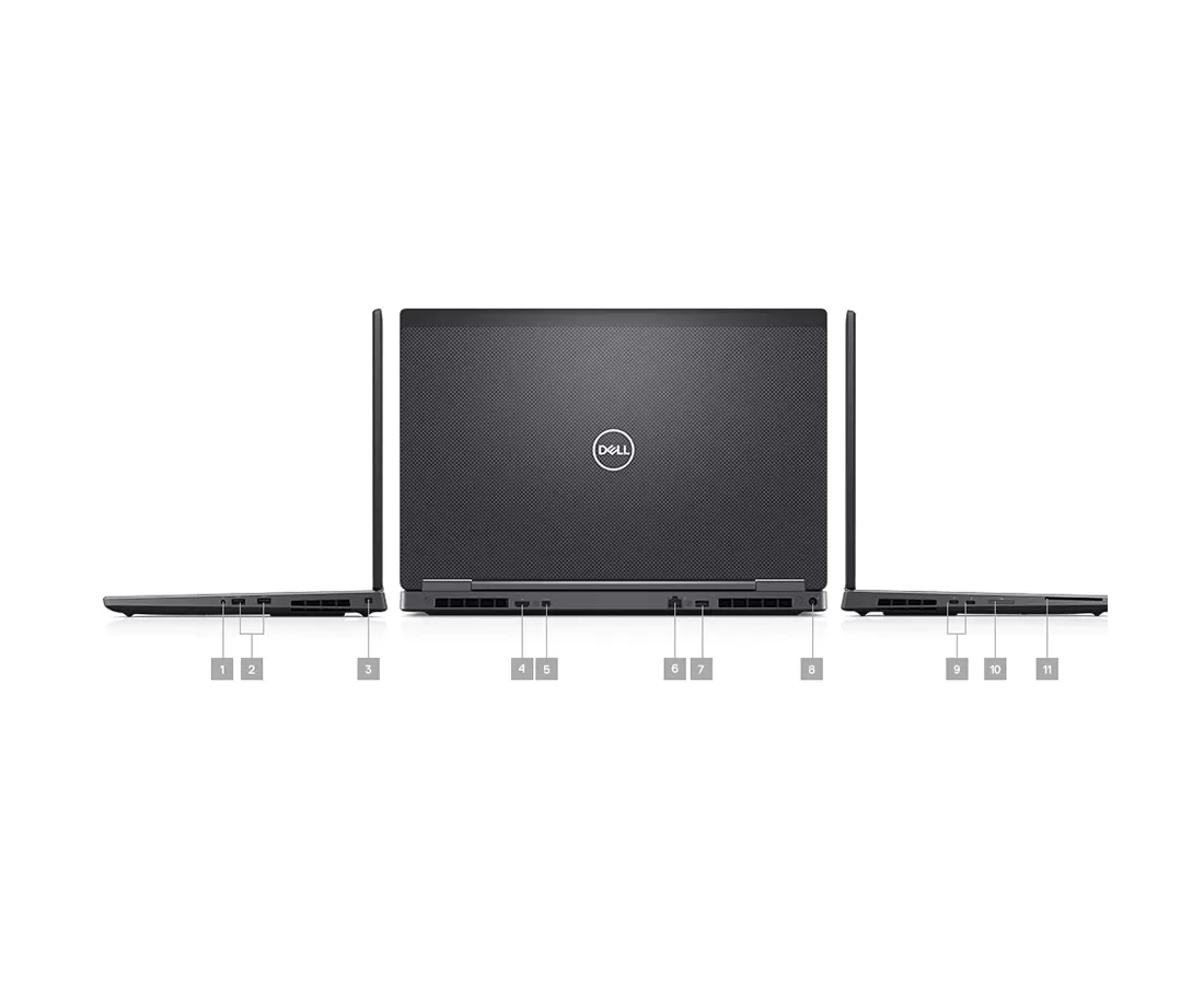 Dell Precision 7730, CPU: Core™ i7 8750H, RAM: 16 GB, Ổ cứng: SSD M.2 512GB, Độ phân giải : Full HD (1920 x 1080), Card đồ họa: NVIDIA Quadro P3200 - hình số , 4 image