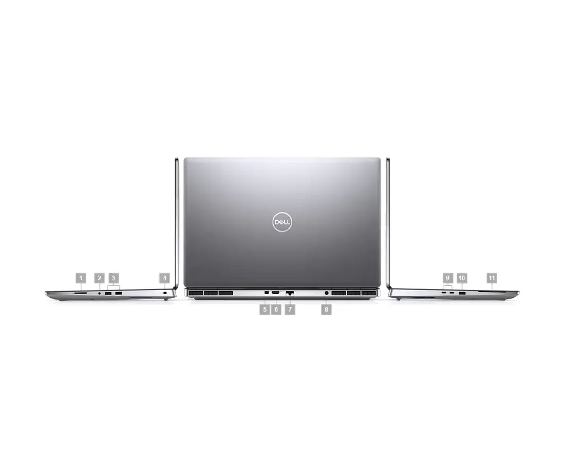 Dell Precision 7750, CPU: Core Processor i7-10850H, RAM: RAM 16 GB, Ổ cứng: SSD 512GB, Độ phân giải : Full HD, Card đồ họa: NVIDIA Quadro RTX 3000 - hình số , 6 image