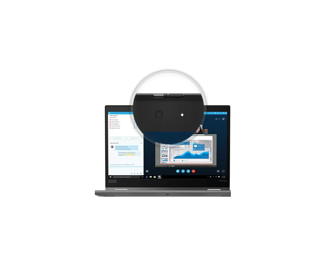 Lenovo ThinkPad X390 Yoga 2-in-1, CPU: Core™ i7-8565U, RAM: 16 GB, Ổ cứng: SSD M.2 256GB, Độ phân giải : Full HD (1920 x 1080) - hình số , 3 image