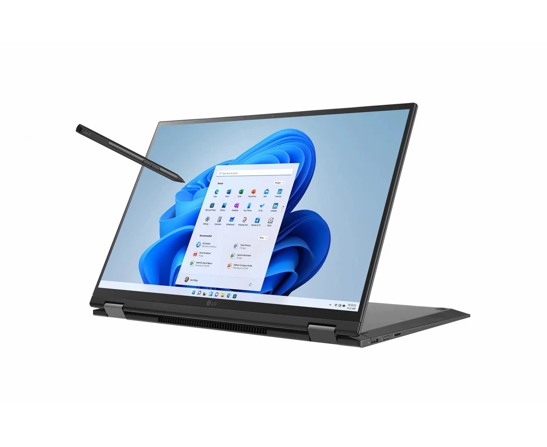 LG Gram 16T90Q 2 in 1, CPU: Core i7 - 1260P, RAM: 16GB, Ổ cứng: SSD M.2 512GB, Độ phân giải: QHD, Màu sắc: Black - hình số , 2 image