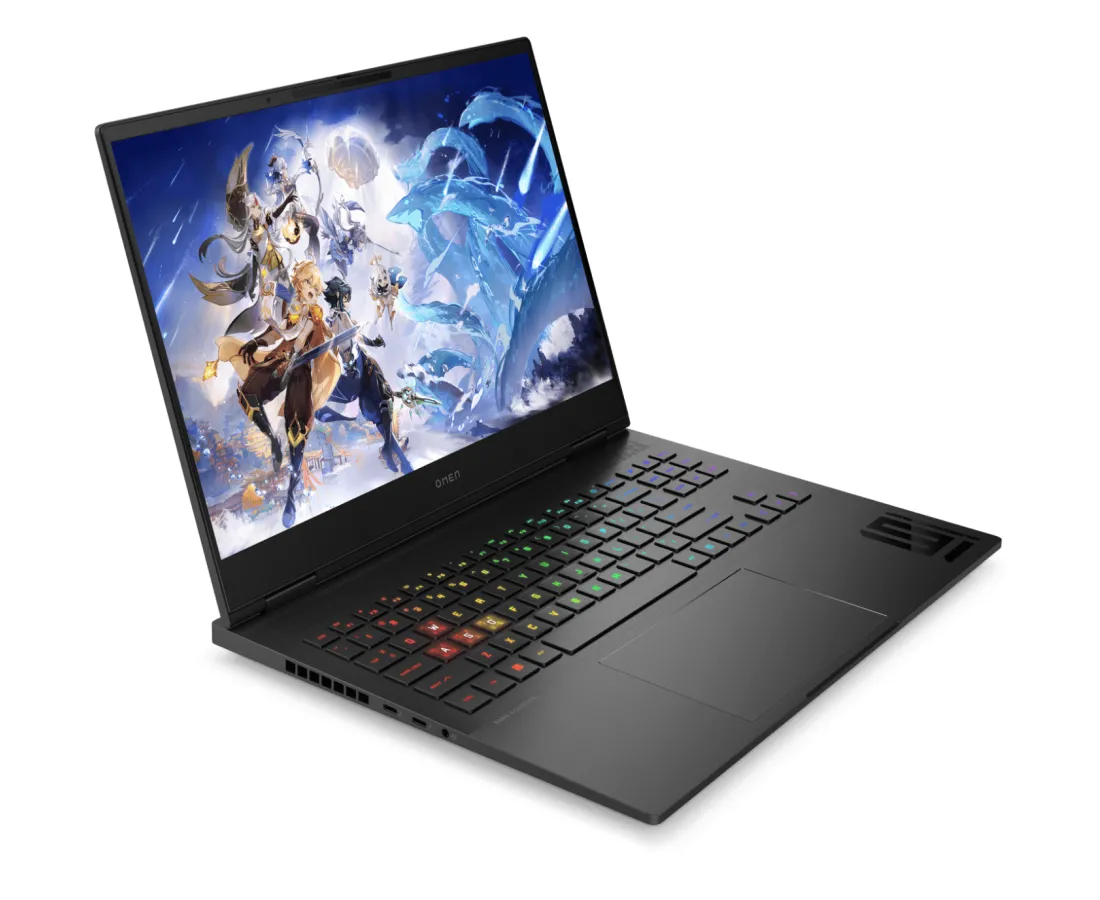 HP Omen Transcend 16 2023, CPU: Core i9 - 13900HX, RAM: 16 GB, Ổ cứng: SSD M.2 512GB, Độ phân giải : Quad HD+, Card đồ họa: NVIDIA GeForce RTX 4070, Màu sắc: Shadow Black​ - hình số , 6 image