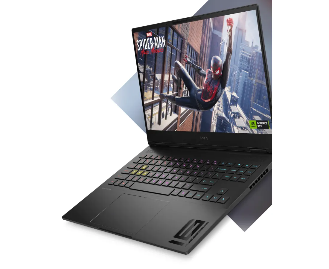 HP Omen 16 2023, CPU: Core i9 13900HX, RAM: RAM 16 GB, Ổ cứng: SSD 512GB, Độ phân giải : Quad HD, Card đồ họa: NVIDIA GeForce RTX 4080, Màu sắc: Shadow Black​ - hình số , 4 image