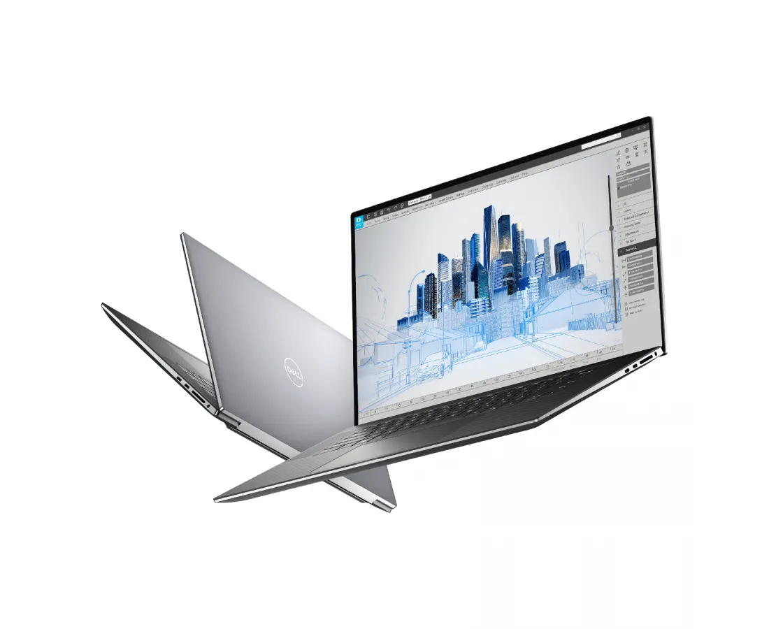 Dell Precision 5760, CPU: Core i5 - 11500H, RAM: 8GB, Ổ cứng: SSD M.2 256GB, Độ phân giải: FHD+, Card đồ họa: NVIDIA RTX A2000, Màu sắc: Silver - hình số , 7 image