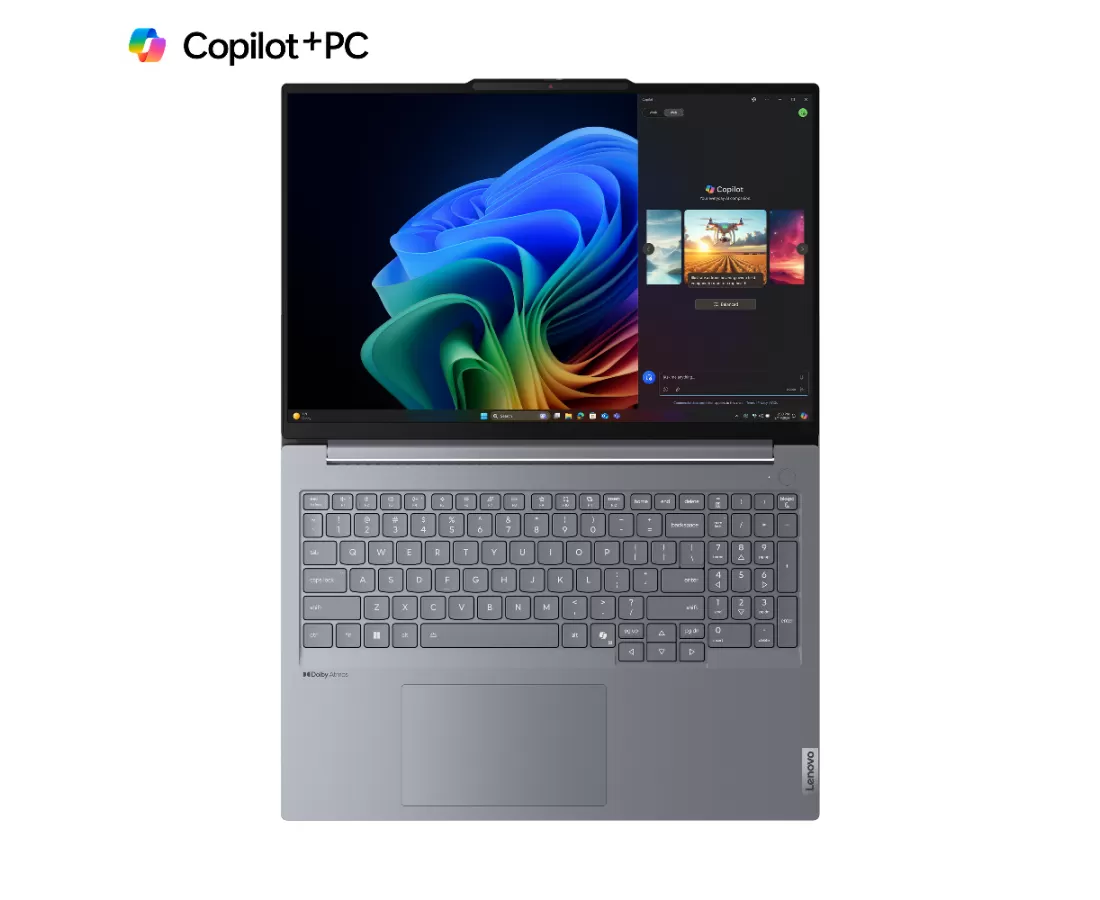 Lenovo ThinkBook 16 G7 QOY, CPU: X1P-42-100, RAM: RAM 32 GB, Ổ cứng: SSD 1TB, Độ phân giải : Full HD+, Card đồ họa: Qualcomm Adreno, Hệ điều hành: Windows 11 Pro, Màu sắc: Luna Grey - hình số , 6 image