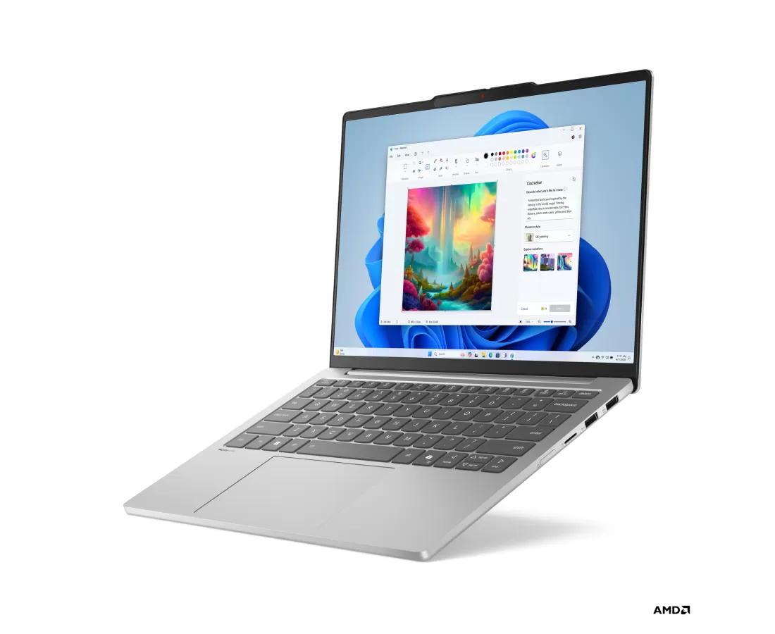 Lenovo IdeaPad Slim 5 13ARP10, CPU: Ryzen 5 7535HS, RAM: RAM 16 GB, Ổ cứng: SSD 512GB, Độ phân giải : Full HD+, Card đồ họa: AMD Radeon Graphics, Kích thước màn hình: 13.3 inch, Loại màn hình: Laptop Non-Touch, Hệ điều hành: Windows 11, Màu sắc: Cloud Grey - hình số , 10 image