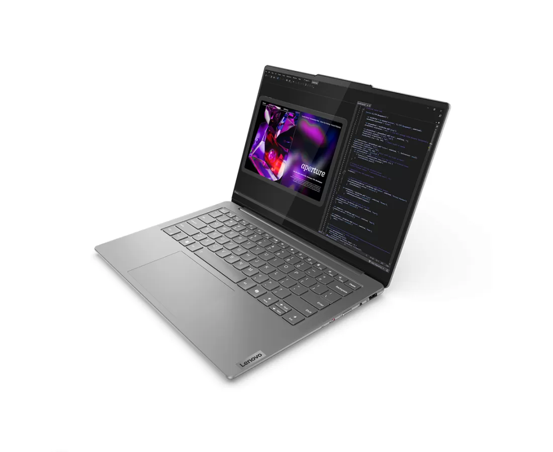 Lenovo Slim 7 14IMH9, CPU: Core Ultra 7 155H, RAM: RAM 32 GB, Ổ cứng: SSD 1TB, Độ phân giải : Full HD+, Card đồ họa: Intel Arc Graphics, Kích thước màn hình: 14 inch, Loại màn hình: Laptop Touch, Hệ điều hành: Windows 11, Màu sắc: Luna Grey - hình số , 5 image