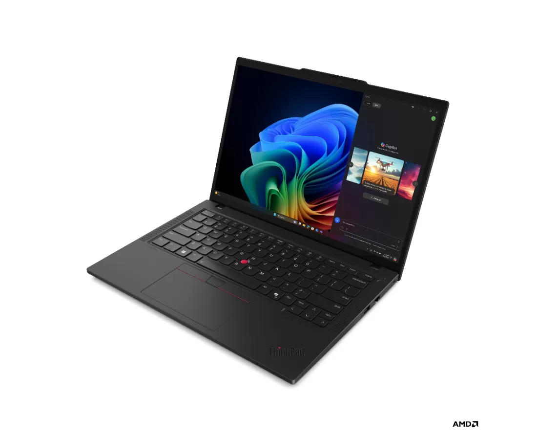 Lenovo ThinkPad T14 Gen 6, CPU: Ryzen AI 5 Pro 340, RAM: RAM 16 GB, Ổ cứng: SSD 512GB, Độ phân giải : Full HD+, Card đồ họa: AMD Radeon Graphics, Loại màn hình: Laptop Non-Touch, Hệ điều hành: Windows 11, Màu sắc: Black - hình số , 2 image
