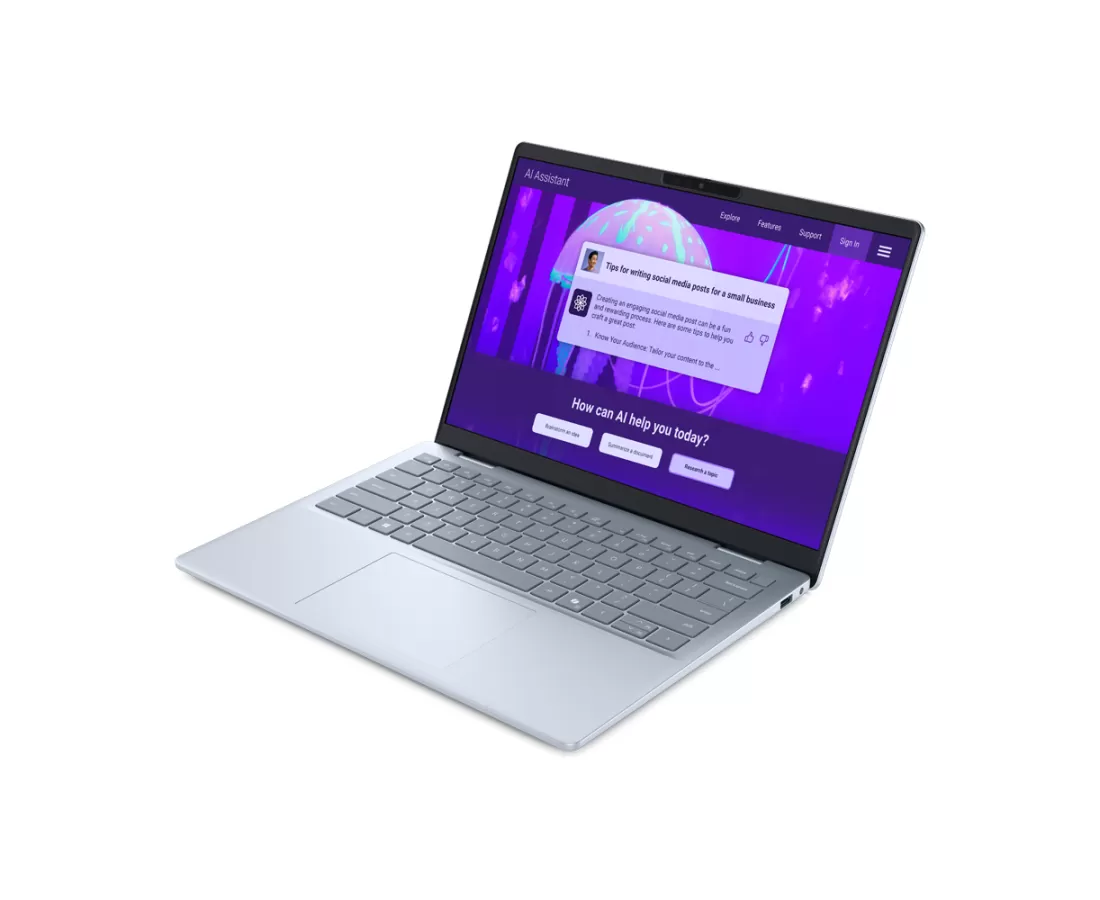 Dell 14 Plus DB14250, CPU: Core Ultra 5 226V, RAM: RAM 16 GB, Ổ cứng: SSD 512GB, Độ phân giải : Full HD+, Màu sắc: Ice Blue - hình số , 3 image