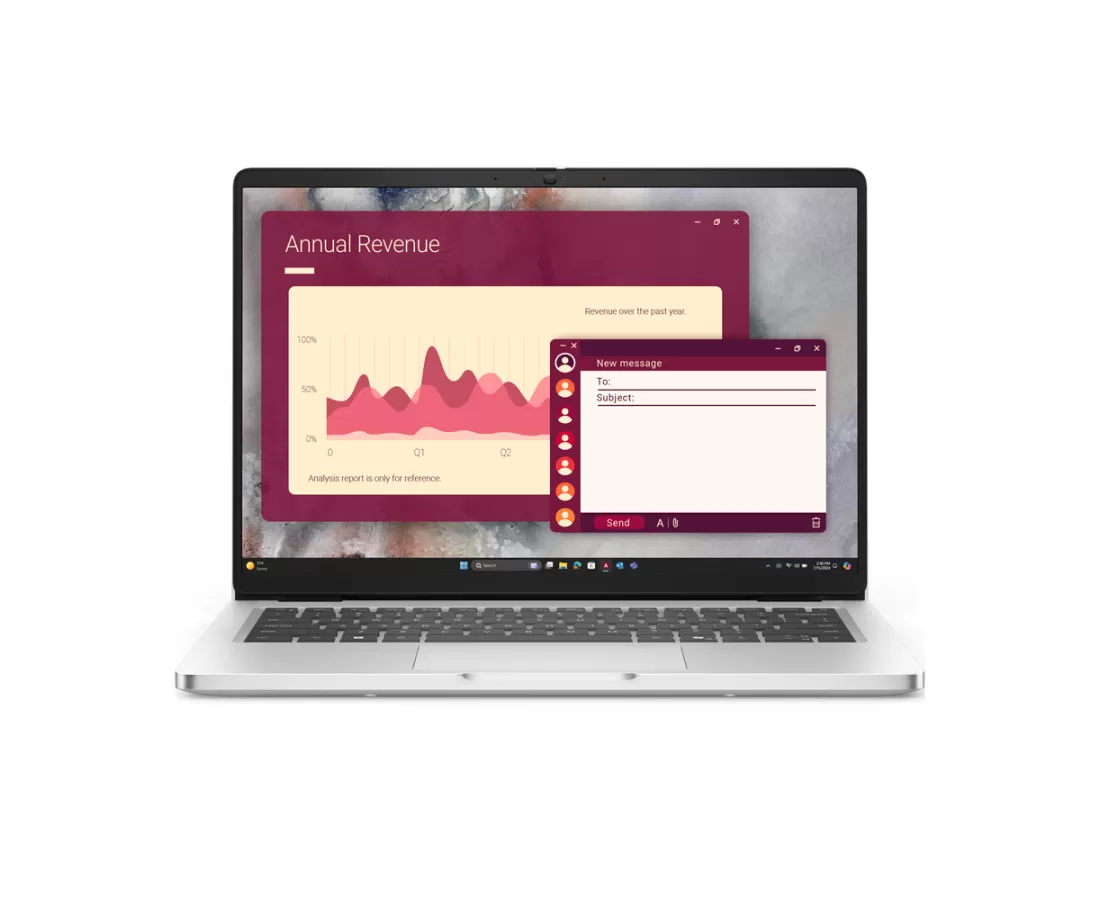 Dell Pro 14 PC14250, CPU: Core Ultra 5 235U, RAM: RAM 16 GB, Ổ cứng: SSD 256GB, Độ phân giải : Full HD+, Card đồ họa: Intel Graphic, Kích thước màn hình: 14 inch, Loại màn hình: Laptop Non-Touch, Hệ điều hành: Windows 11, Màu sắc: Platinum Silver - hình số 