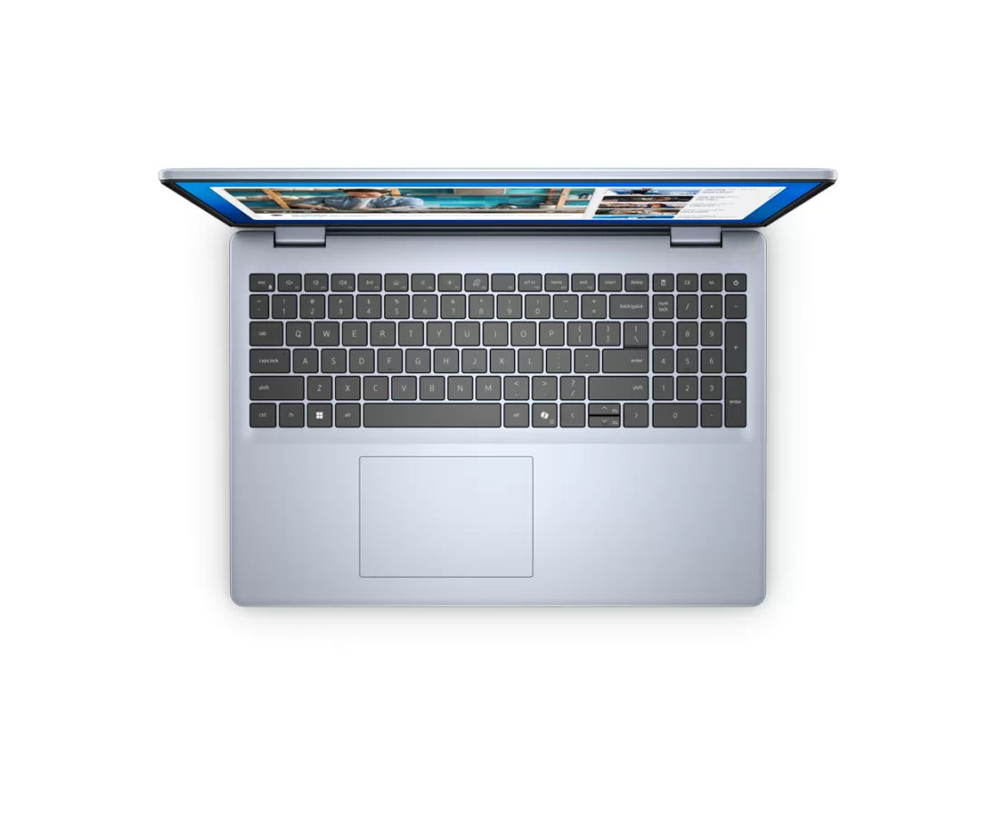 Dell 16 DC16250, CPU: Core 5 120U, RAM: RAM 16 GB, Ổ cứng: SSD 512GB, Độ phân giải : Full HD+, Card đồ họa: Intel Graphic, Kích thước màn hình: 16 inch, Loại màn hình: Laptop Touch, Hệ điều hành: Windows 11, Màu sắc: Ice Blue - hình số , 4 image