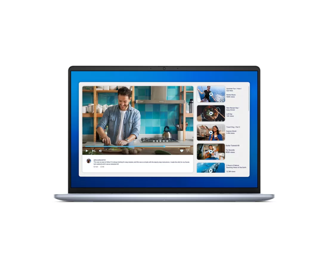 Dell 16 DC16251, CPU: Core 7 150U, RAM: RAM 16 GB, Ổ cứng: SSD 1TB, Độ phân giải : Full HD+, Card đồ họa: Intel Graphic, Kích thước màn hình: 16 inch, Loại màn hình: Laptop Non-Touch, Hệ điều hành: Windows 11, Màu sắc: Ice Blue - hình số , 12 image