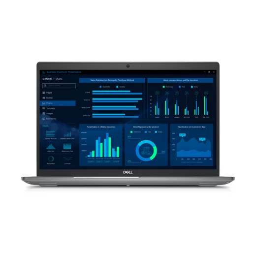 Dell Precision 3581, CPU: Core i7 13800H, RAM: RAM 16GB, Ổ cứng: SSD 512GB, Độ phân giải: FHD, Card đồ họa: NVIDIA RTX A500, Màu sắc: Dark Gray - hình số , 5 image