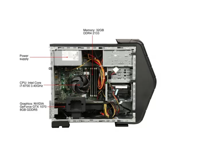 Acer Desktop PC Predator AG3-710-UC11 Intel Core i7 6th Gen 6700 (3.40 GHz) 32 GB DDR4 1 TB HDD 256 GB SSD NVIDIA GeForce GTX 1070 Windows 10 Home