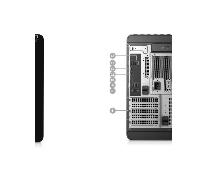 DELL XPS Tower 8920 CHASSIS ONLY i7 7700 24GB SSD 256GB+1TB HDD AMD RX-480 8GB