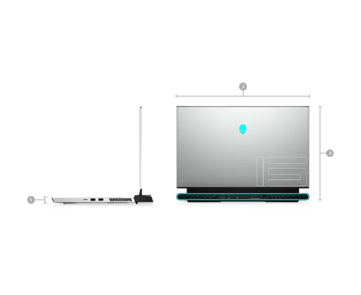 Alienware M15 R3, CPU: Core i7 10750H, RAM: RAM 16 GB, Ổ cứng: SSD 256GB, Độ phân giải : Full HD, Card đồ họa: GTX 1660Ti - hình số , 8 image