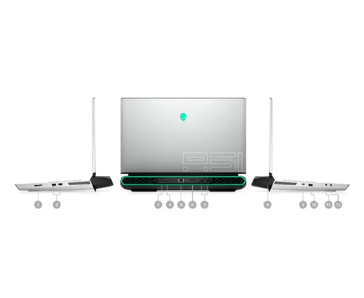 Alienware Area 51M R2, CPU: Core i7 10700, RAM: RAM 16 GB, Ổ cứng: SSD 256GB, Độ phân giải: Full HD, Card đồ họa: GTX 1660Ti - hình số , 11 image
