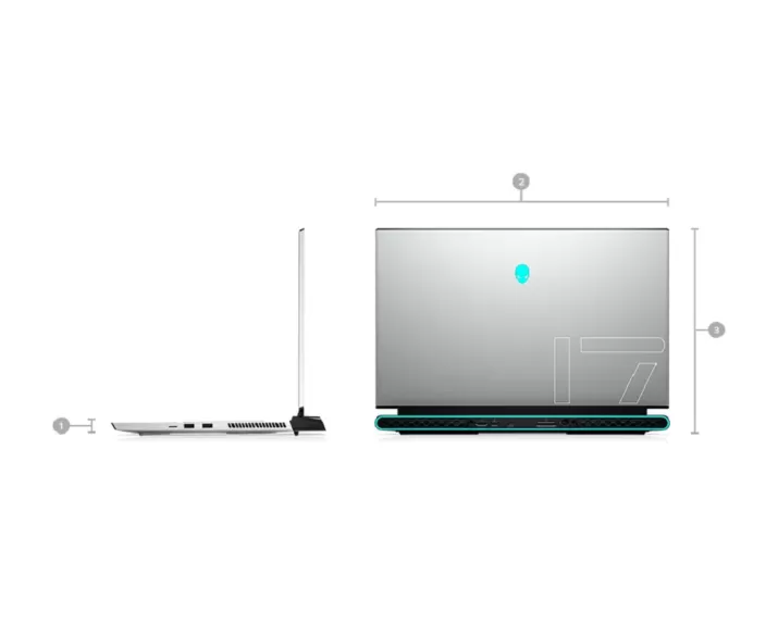 Alienware M17 R3, CPU: Core i7 10750H, RAM: RAM 16 GB, Ổ cứng: SSD 512GB, Độ phân giải: Full HD, Card đồ họa: RTX 2060 - hình số , 8 image