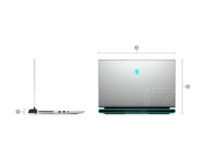 Alienware M17 R4, CPU: Core i7 10875H, RAM: RAM 16 GB, Ổ cứng: SSD 512GB, Độ phân giải : Full HD, Card đồ họa: RTX 3070 - hình số , 7 image