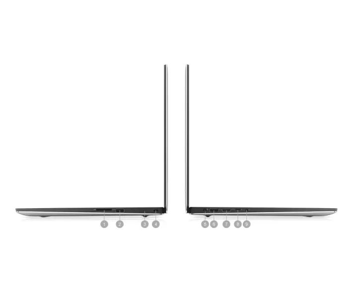 Dell XPS 15 7590, CPU: Core i7 9750H, RAM: RAM 16 GB, Ổ cứng: SSD 512GB, Độ phân giải : Ultra HD, Card đồ họa: GTX 1650, Màu sắc: Platinum Silver - hình số , 13 image