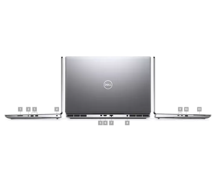 Dell Precision 7750, CPU: Core i7 10850H, RAM: RAM 16 GB, Ổ cứng: SSD 512GB, Độ phân giải : Full HD, Card đồ họa: Quadro RTX 3000 - hình số , 6 image