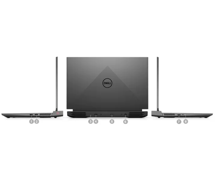 Dell G15 Gaming, CPU: Core i5 10500H, RAM: RAM 8 GB, Ổ cứng: SSD 256GB, Độ phân giải: Full HD, Card đồ họa: GTX 1650, Màu sắc: Dark Shadow Grey - hình số , 7 image