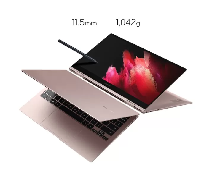 Samsung Galaxy Book Pro 360, CPU: Core i7 1165G7, RAM: RAM 16 GB, Ổ cứng: SSD 512GB, Độ phân giải : Full HD, Card đồ họa: Intel Iris Xe Graphics, Kích thước màn hình: 13.3 inch, Loại màn hình: Laptop 2 in 1, Hệ điều hành: Windows 11, Màu sắc: Mystic Bronze - hình số , 3 image