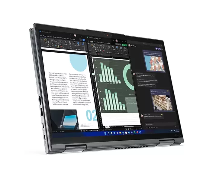 Lenovo ThinkPad X1 Yoga Gen 7, CPU: Core i5 1245U, RAM: RAM 16 GB, Ổ cứng: SSD 512GB, Độ phân giải: Full HD Touch, Card đồ họa: Intel Iris Xe Graphics, Màu sắc: Storm Grey - hình số , 4 image