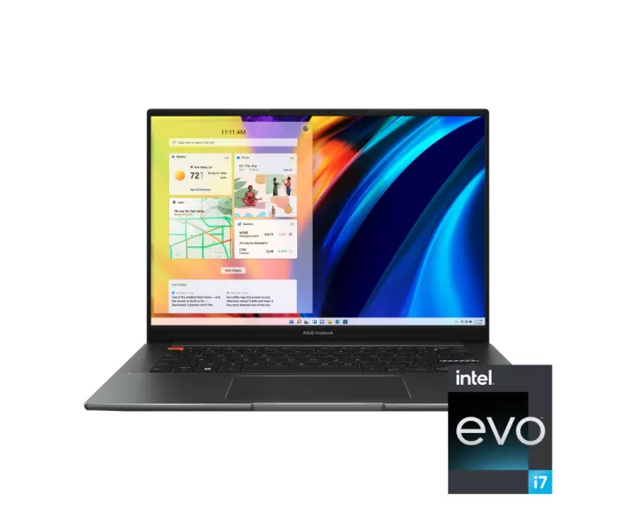 Asus Vivobook S14X, CPU: Core i7 12700H, RAM: RAM 8 GB, Ổ cứng: SSD 512GB, Độ phân giải: Quad HD+, Card đồ họa: Intel Iris Xe Graphics, Màu sắc: Midnight Black - hình số 