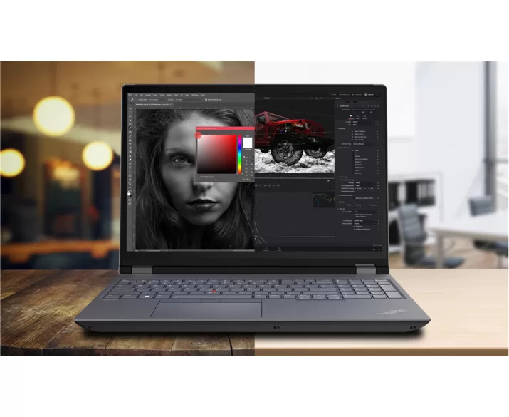 Lenovo ThinkPad P16 Gen 1, CPU: Core i7 - 12800HX, RAM: RAM 16 GB, Ổ cứng: SSD M.2 512GB, Độ phân giải: FHD+, Card đồ họa: Intel Arc Pro A30M, Màu sắc: Storm Grey - hình số , 2 image