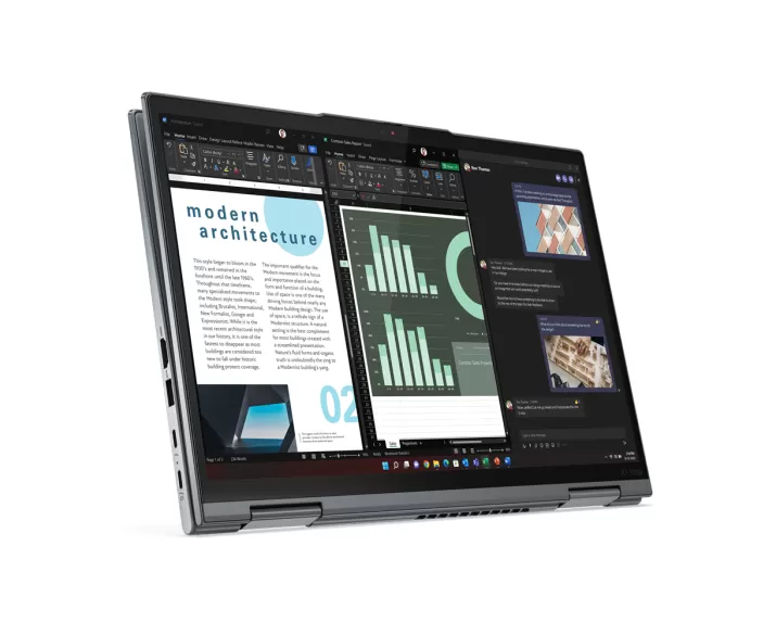 Lenovo ThinkPad X1 Yoga Gen 8, CPU: Core i7 1355U, RAM: RAM 16 GB, Ổ cứng: SSD 512GB, Độ phân giải: Full HD+, Card đồ họa: Intel Iris Xe Graphics, Màu sắc: Carbon Fiber - hình số , 2 image