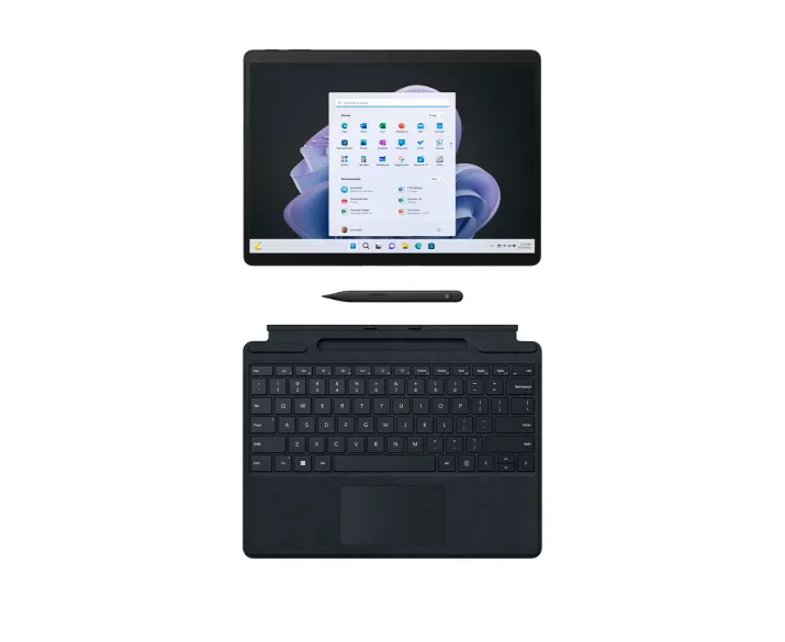 Microsoft Surface Pro 9, CPU: Core i7 - 1255U, RAM: 16GB, Ổ cứng: SSD M.2 512GB, Độ phân giải: 2.8K (2880 x 1920), Card đồ họa: Intel Iris Xe Graphics, Màu sắc: Graphite - hình số , 5 image