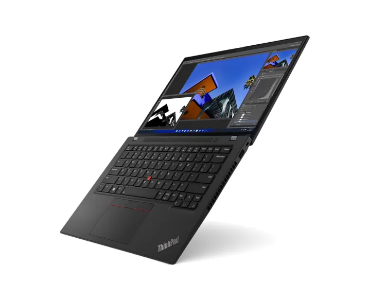 Lenovo Thinkpad P14s Gen 4, CPU: Core i7 - 1370P, RAM: RAM 16 GB, Ổ cứng: SSD M.2 512GB, Độ phân giải: FHD+, Card đồ họa: Intel Iris Xe Graphics, Màu sắc: Black - hình số , 2 image