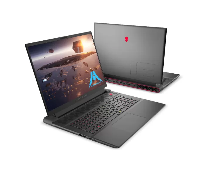 Alienware M18 R1 AMD, CPU: Ryzen 7 7745HX, RAM: RAM 16GB, Ổ cứng: SSD 512GB, Độ phân giải: FHD+, Card đồ họa: NVIDIA RTX 4060, Màu sắc: Dark Metallic Moon - hình số , 9 image
