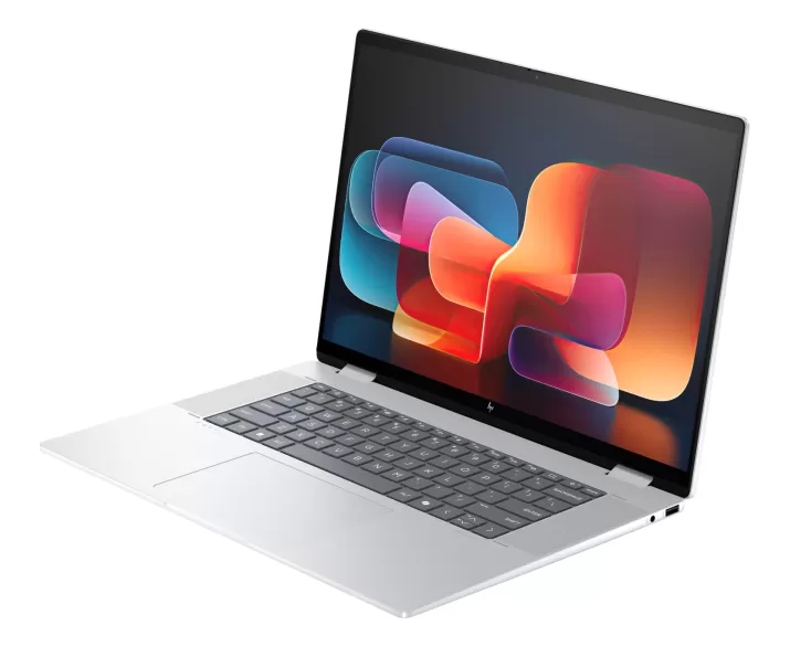HP Envy x360 16-ac0013dx, CPU: Core Ultra 5 125U, RAM: RAM 8 GB, Ổ cứng: SSD 512GB, Độ phân giải: Full HD+ Touch, Card đồ họa: Intel Graphic, Màu sắc: Silver - hình số , 3 image