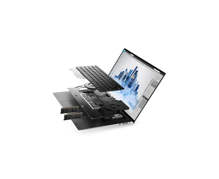 Dell Precision 5560, CPU: Core i7 11800H, RAM: RAM 32GB, Ổ cứng: SSD 512GB, Độ phân giải: FHD, Card đồ họa: NVIDIA RTX A2000, Màu sắc: Platinum Silver - hình số , 8 image