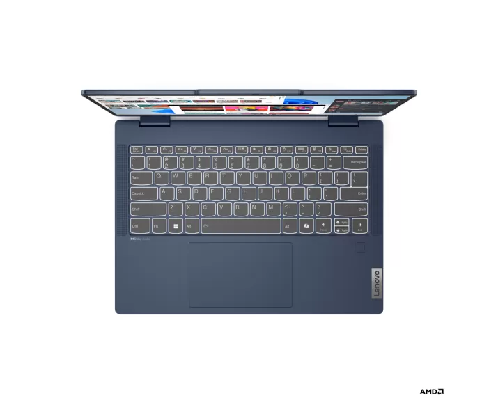Lenovo IdeaPad 5 2 in 1 14AHP9, CPU: Ryzen 7 8845HS, RAM: RAM 16 GB, Ổ cứng: SSD 1TB, Độ phân giải : Full HD+ Touch, Card đồ họa: AMD Radeon Graphics, Màu sắc: Cosmic Blue - hình số , 6 image