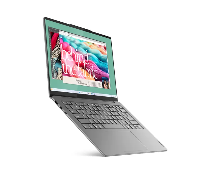Lenovo Slim 7 14IMH9, CPU: Core Ultra 7 155H, RAM: RAM 32 GB, Ổ cứng: SSD 1TB, Độ phân giải : Full HD+, Card đồ họa: Intel Arc Graphics, Kích thước màn hình: 14 inch, Loại màn hình: Laptop Touch, Hệ điều hành: Windows 11, Màu sắc: Luna Grey - hình số , 3 image