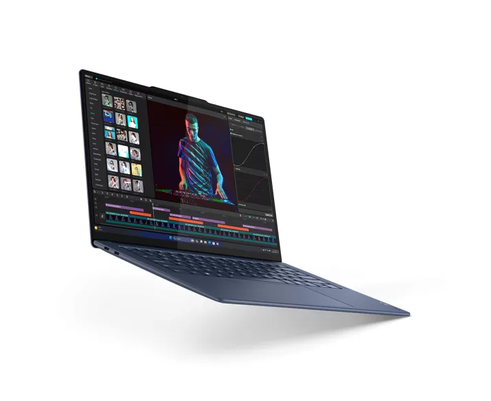 Lenovo Yoga Slim 7 14Q8X9, CPU: X1E-78-100, RAM: RAM 16 GB, Ổ cứng: SSD 512GB, Độ phân giải : Quad HD+, Card đồ họa: Qualcomm Adreno, Kích thước màn hình: 14.5 inch, Loại màn hình: Laptop Touch, Hệ điều hành: Windows 11, Màu sắc: Cosmic Blue - hình số , 5 image