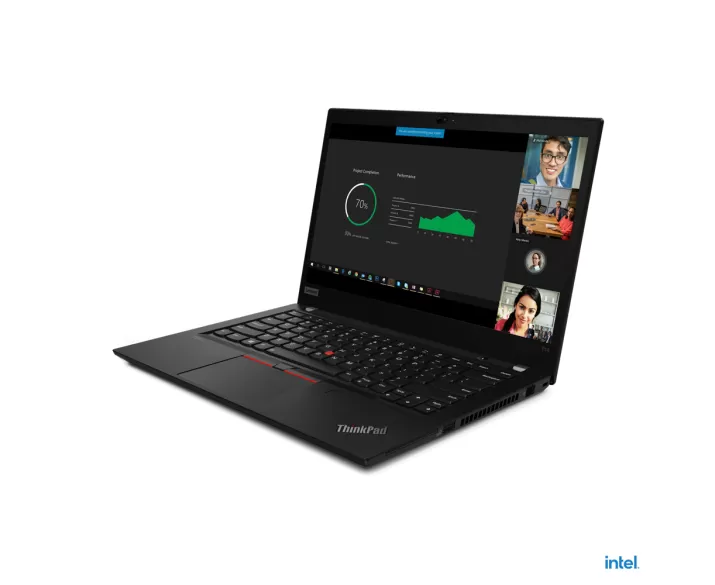 Lenovo Thinkpad T14 Gen 2, CPU: Core i7 - 1165G7, RAM: RAM 16 GB, Ổ cứng: SSD M.2 512GB, Độ phân giải: UHD, Card đồ họa: Intel Iris Xe Graphics, Màu sắc: Black - hình số , 2 image