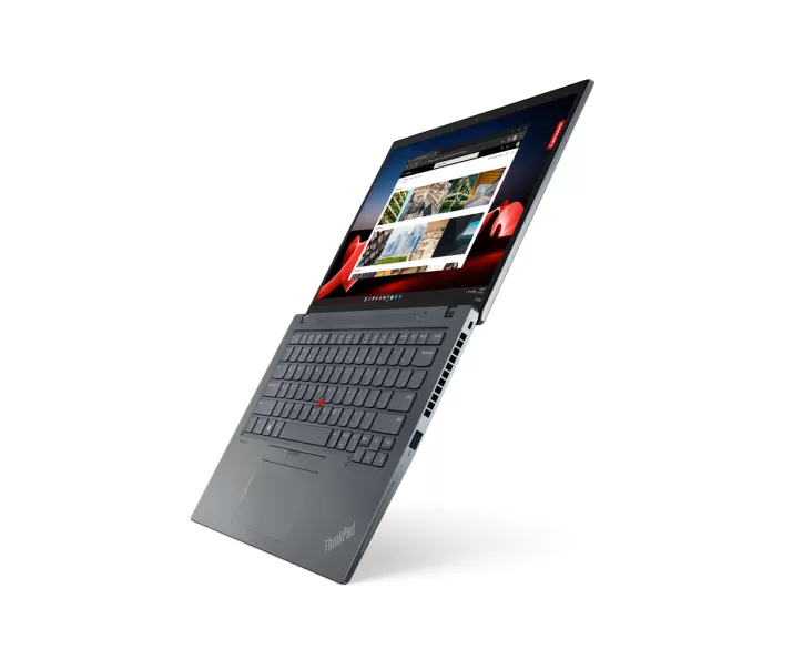 Lenovo Thinkpad T14s Gen 4, CPU: Core i7 - 1370P, RAM: RAM 32 GB, Ổ cứng: SSD M.2 512GB, Độ phân giải: FHD+, Card đồ họa: Intel Iris Xe Graphics, Màu sắc: Storm Grey - hình số , 6 image