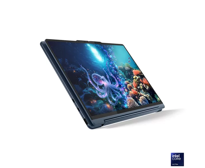 Lenovo Yoga 9 2 in 1 14ILL10, CPU: Core Ultra 7 256V, RAM: RAM 16 GB, Ổ cứng: SSD 512GB, Độ phân giải: Quad HD+, Card đồ họa: Intel Arc Graphics, Kích thước màn hình: 14 inch, Loại màn hình: Laptop Touch, Hệ điều hành: Windows 11, Màu sắc: Cosmic Blue - hình số , 2 image