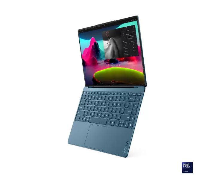 Lenovo Yoga Slim 9 14ILL10, CPU: Core Ultra 7 256V, RAM: RAM 16 GB, Ổ cứng: SSD 1TB, Độ phân giải: Ultra HD+, Card đồ họa: Intel Arc Graphics, Kích thước màn hình: 14 inch, Loại màn hình: Laptop Touch, Hệ điều hành: Windows 11, Màu sắc: Tidal Teal - hình số , 2 image