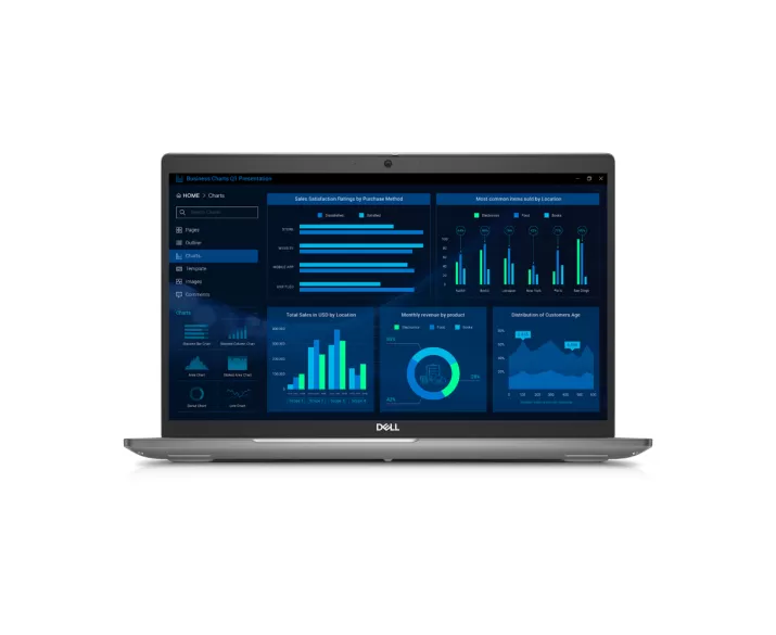 Dell Precision 3581, CPU: Core i7 13800H, RAM: RAM 16GB, Ổ cứng: SSD 512GB, Độ phân giải: FHD, Card đồ họa: NVIDIA RTX A500, Màu sắc: Dark Gray - hình số , 5 image