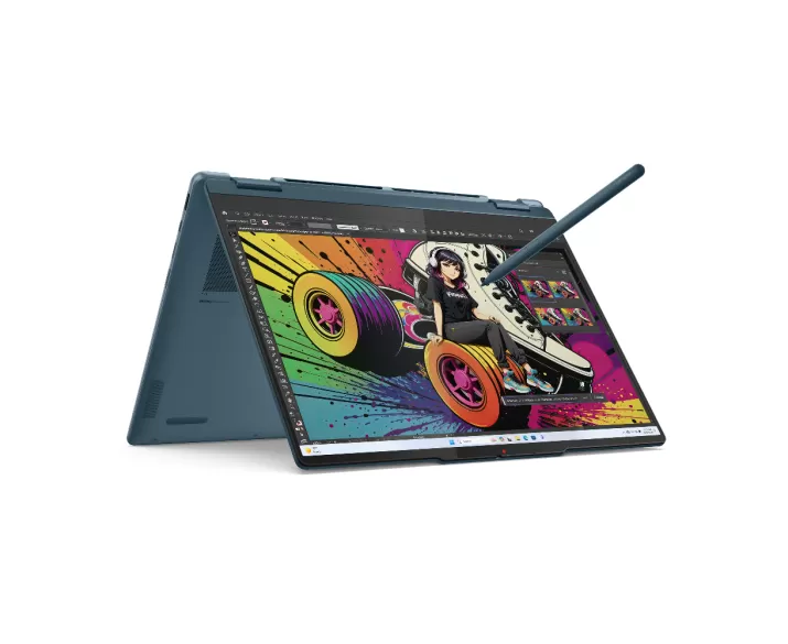 Lenovo Yoga 7 2 in 1 14AKP10, CPU: Ryzen AI 5 340, RAM: RAM 16 GB, Ổ cứng: SSD 512GB, Độ phân giải: Quad HD+, Card đồ họa: AMD Radeon Graphics, Kích thước màn hình: 14 inch, Loại màn hình: Laptop Touch, Hệ điều hành: Windows 11, Màu sắc: Tidal Teal - hình số 