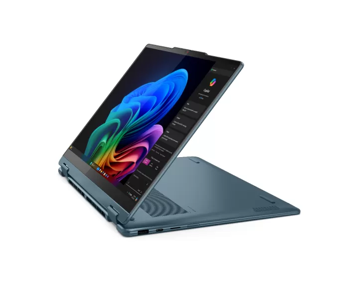 Lenovo Yoga 7 2 in 1 14AKP10, CPU: Ryzen AI 5 340, RAM: RAM 16 GB, Ổ cứng: SSD 512GB, Độ phân giải: Quad HD+, Card đồ họa: AMD Radeon Graphics, Kích thước màn hình: 14 inch, Loại màn hình: Laptop Touch, Hệ điều hành: Windows 11, Màu sắc: Tidal Teal - hình số , 4 image